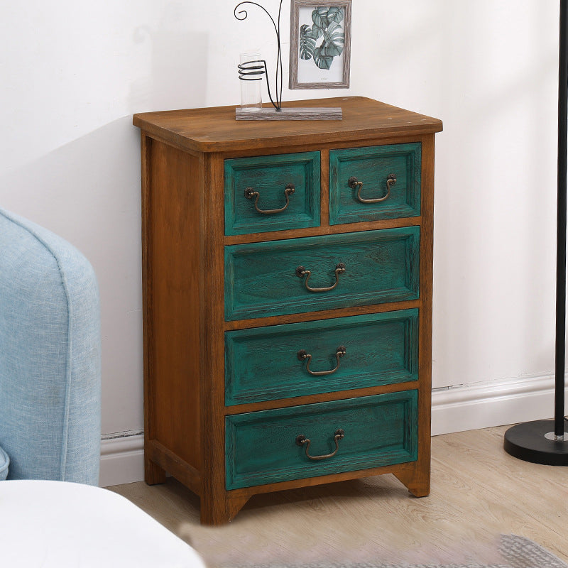 Coastal Storage Chest Dresser Solid Wood Storage Chest , 13.65 Inch Width