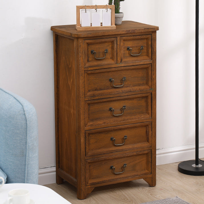 Coastal Storage Chest Dresser Solid Wood Storage Chest , 13.65 Inch Width