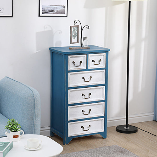 Coastal Storage Chest Dresser Solid Wood Storage Chest , 13.65 Inch Width