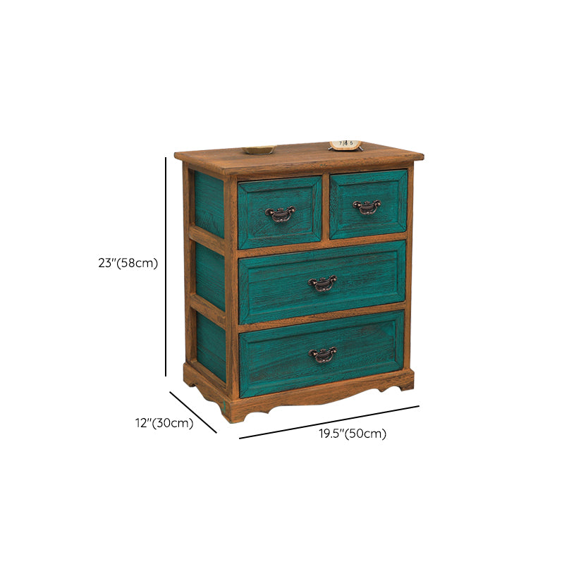 Coastal Storage Chest Dresser Solid Wood Storage Chest , 13.65 Inch Width