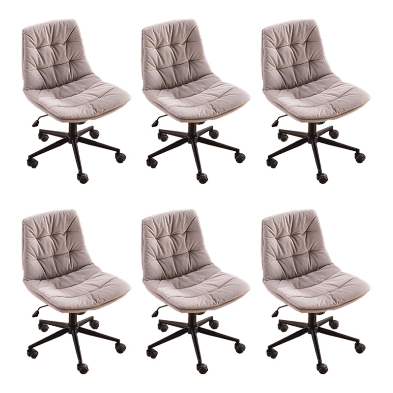 Armless Office Chair No Distressing Ergonomic Modern Desk Chair