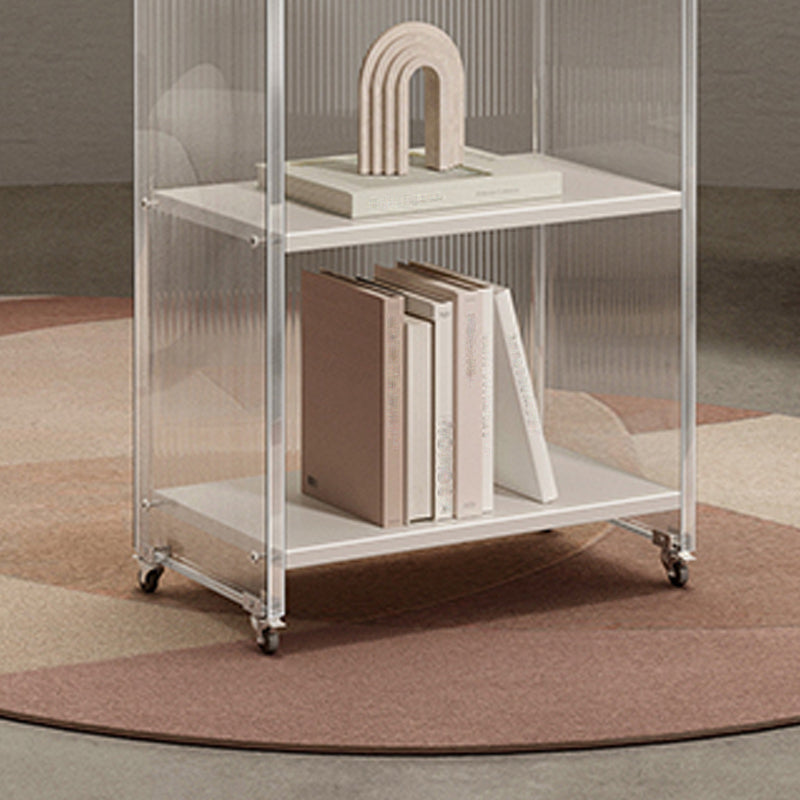 Contemporary Closed Back Bookshelf Acrylic Bookcase for Home Office