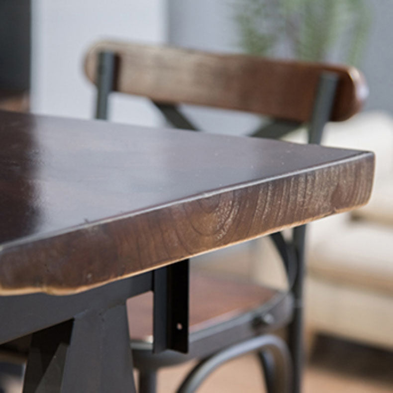 Industrial Style Bar Dining Table Cafe and Breakroom Bar Stool Table