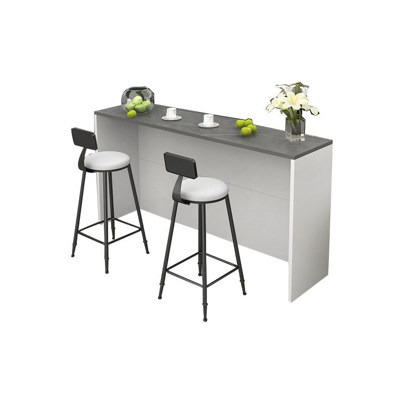 Contemporary Indoor Bar Dining Table Rectangle Bar Stool Table