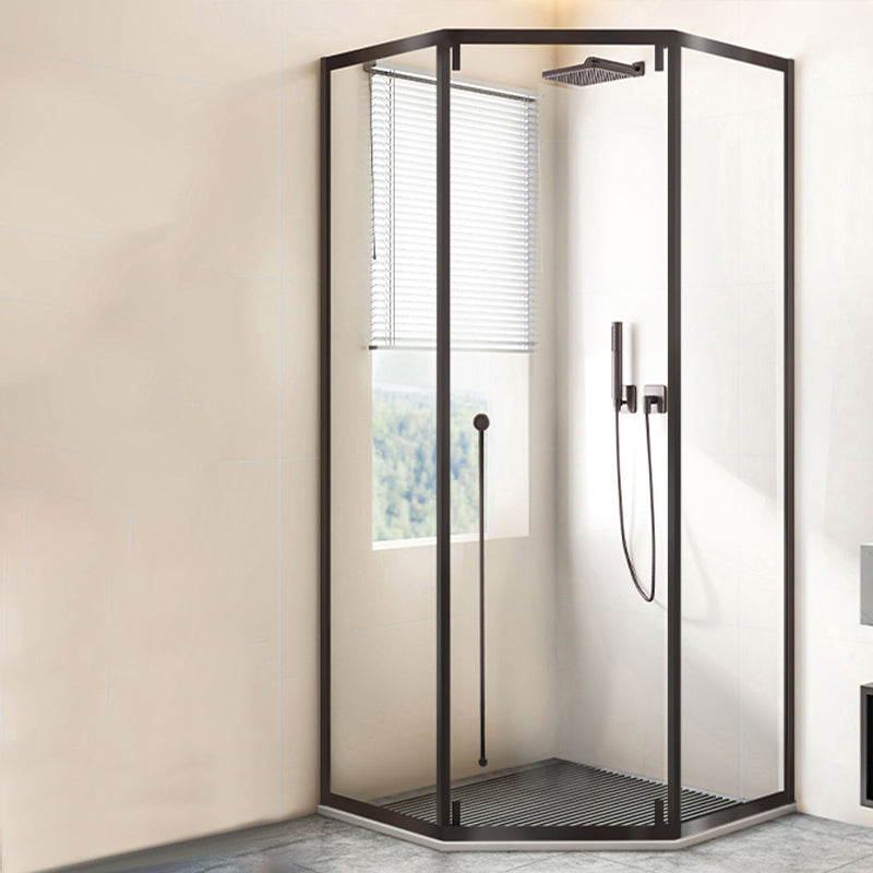 Single Sliding Shower Bath Door Tempered Glass Clear Shower Door