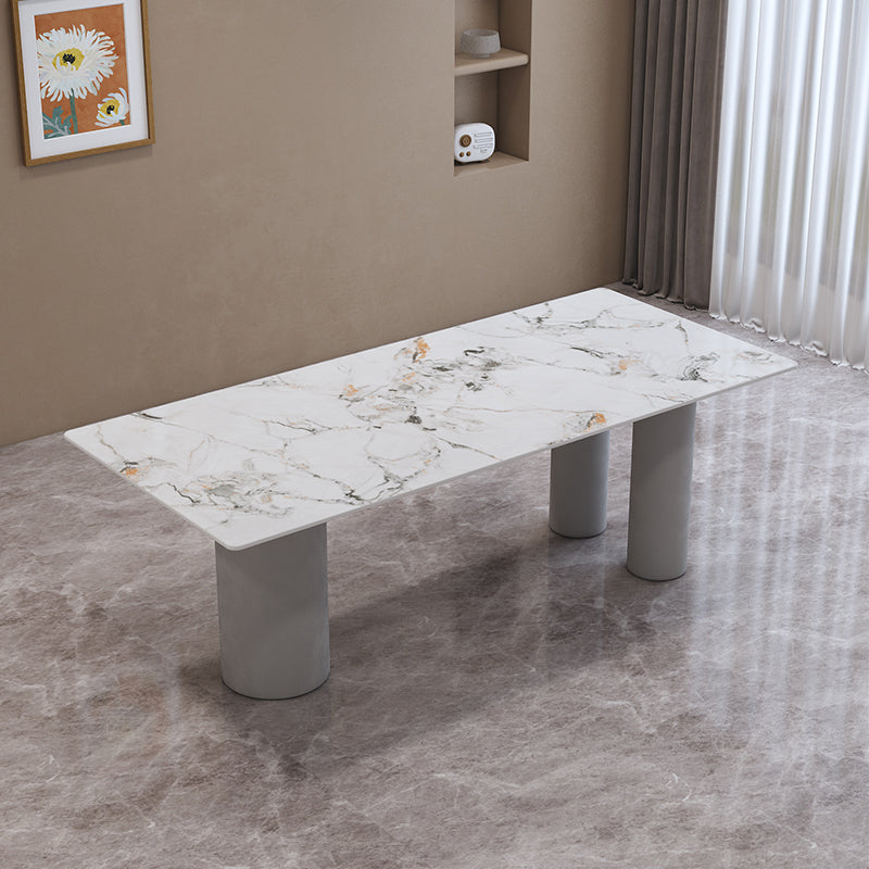 Contemporary Stone Furniture 1/5 Pcs Dining Room Table Set for Home