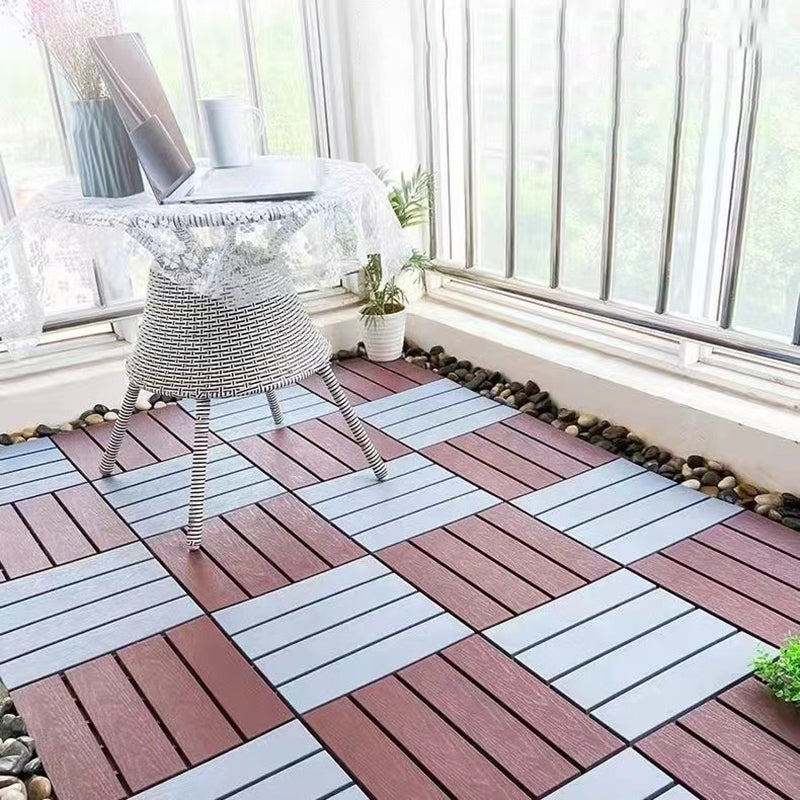 Outdoor Laminate Floor Square Wooden Composite Scratch Resistant Laminate Floor