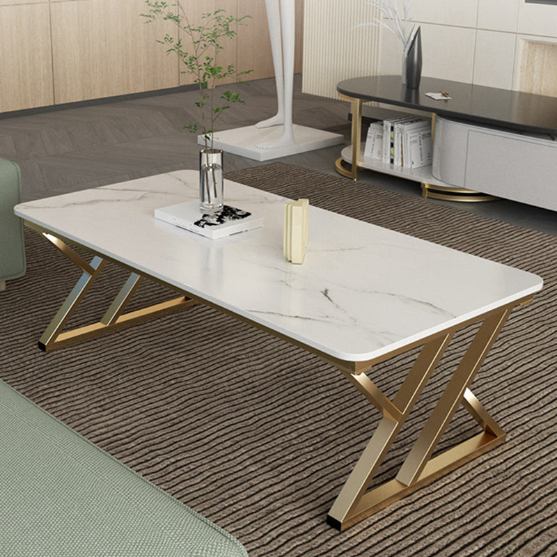 Modern Trestle Coffee Table SlateRectangle Coffee or End Table