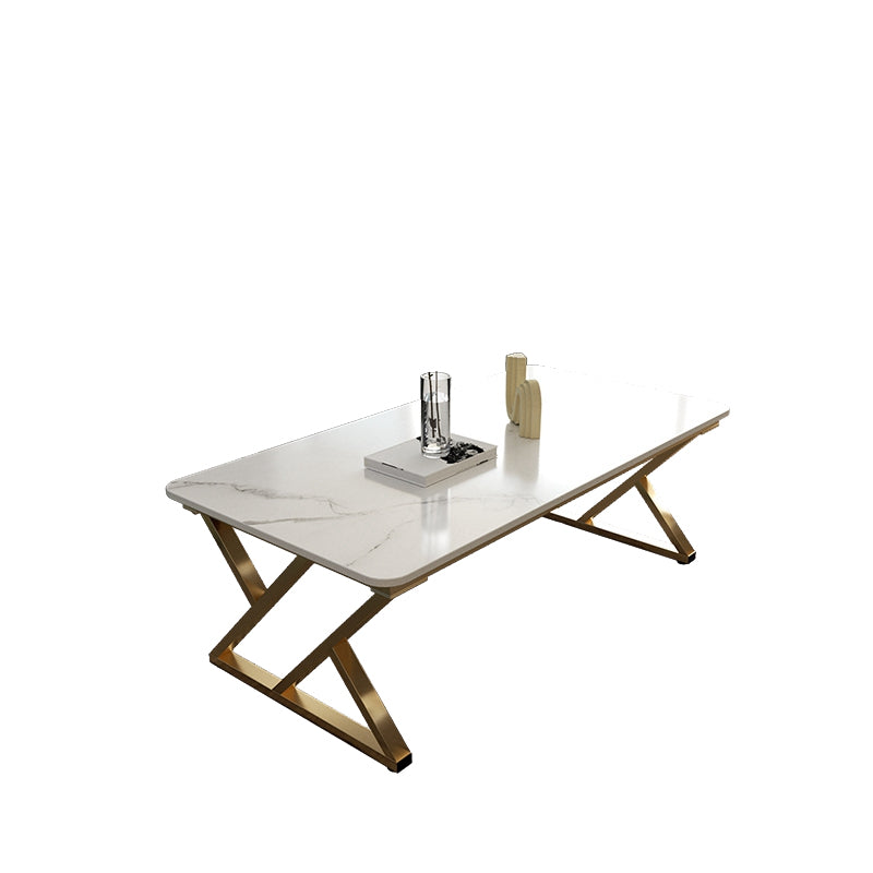 Modern Trestle Coffee Table SlateRectangle Coffee or End Table