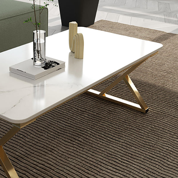 Modern Trestle Coffee Table SlateRectangle Coffee or End Table