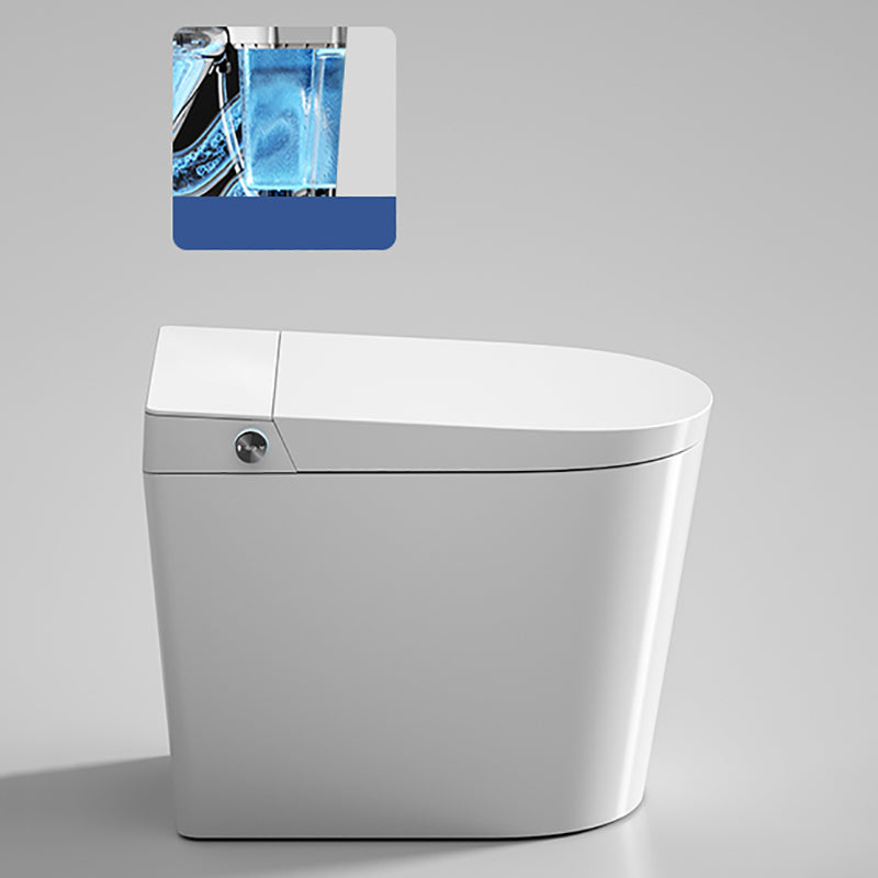 Contemporary White Floor Standing Bidet with Water Pressure Control