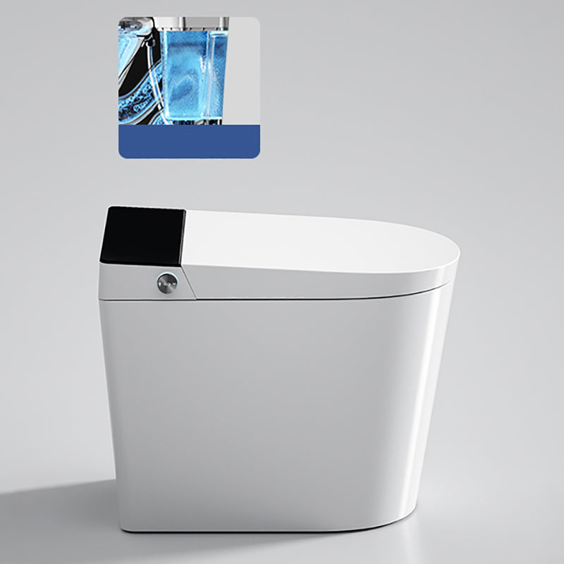 Contemporary White Floor Standing Bidet with Water Pressure Control