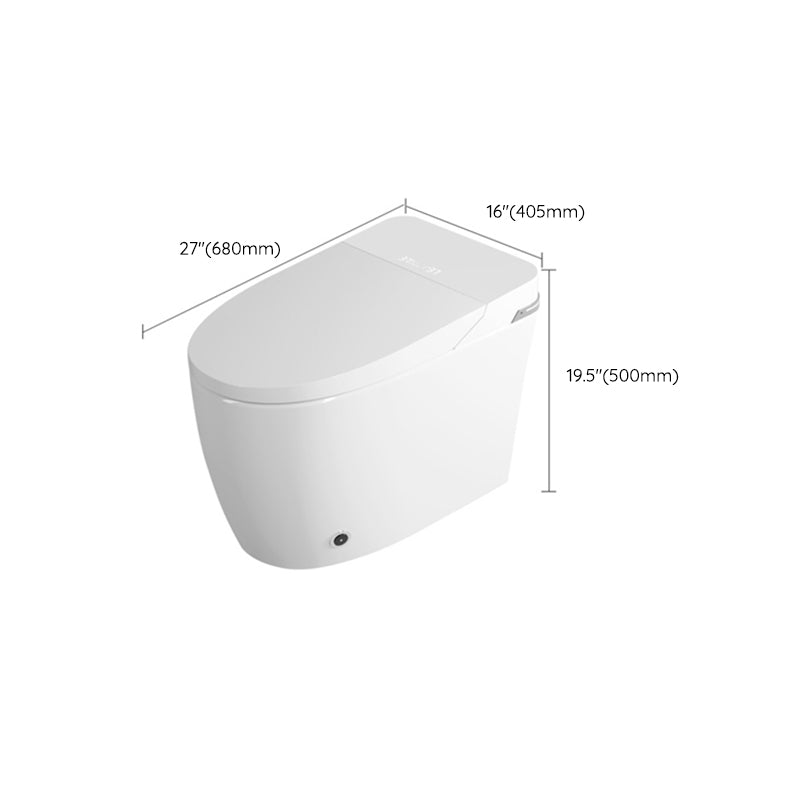 Floor Standing Bidet with Water Pressure Control and Warm Air Dryer