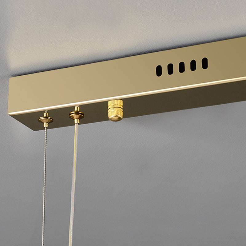 Single Modernism Chrome/Golden Ceiling Light LED Crystal Kitchen Island Lighting for Foyer