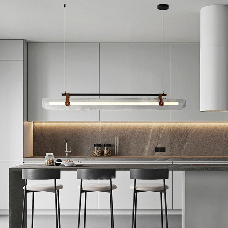 Single Golden/Black Modernism Island Lighting Unique LED Ceiling Light for Kitchen