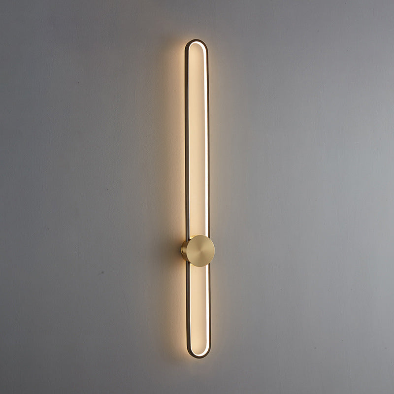Single Modernism Golden/Black Wall Mounted Sconce LED Wall Light for Foyer