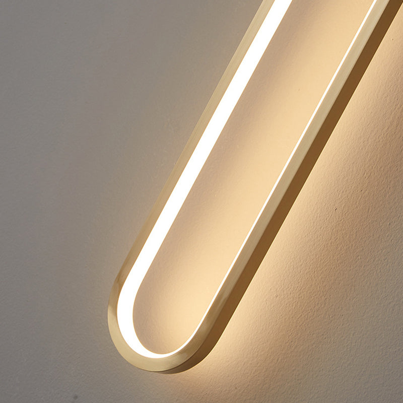 Single Modernism Golden/Black Wall Mounted Sconce LED Wall Light for Foyer