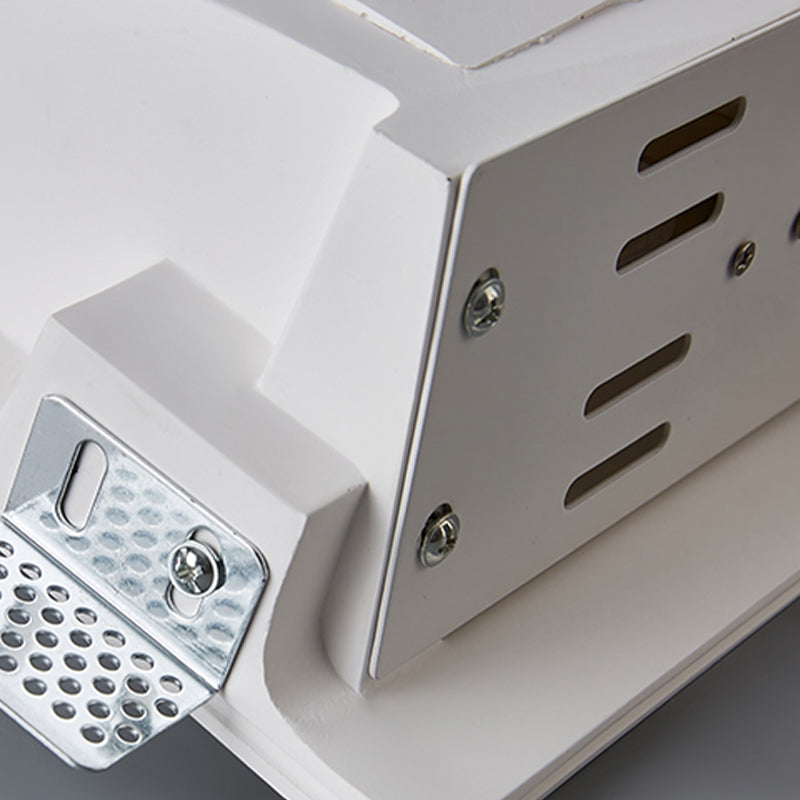 Contemporary Geometric Shape Wall Lamp Plaster Shade Wall Lighting for Living Room