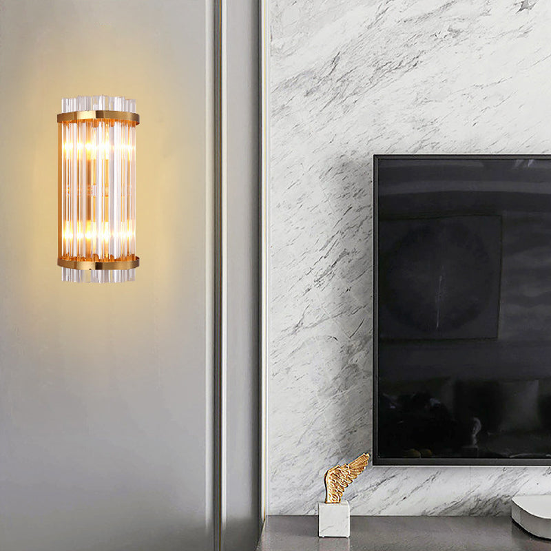 Geometric Wall Mount Lighting Simple Crystal 1 Light Wall Mounted Light for Bedroom