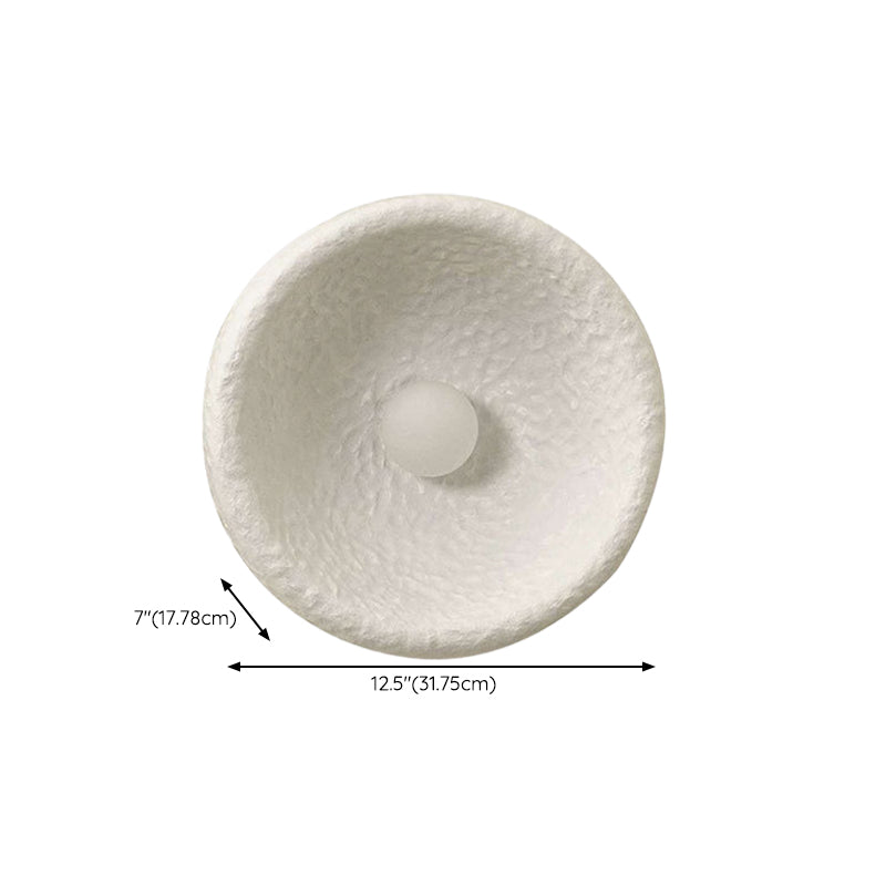 Modern Circular Wall Light Sconces Resin 1 Light Wall Lighting Fixtures