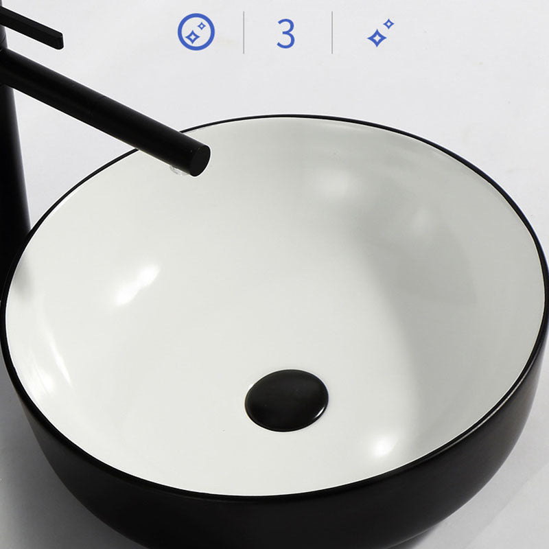 Modern Bathroom Sink Pop-Up Drain Rectangular Trough Sink without Faucet