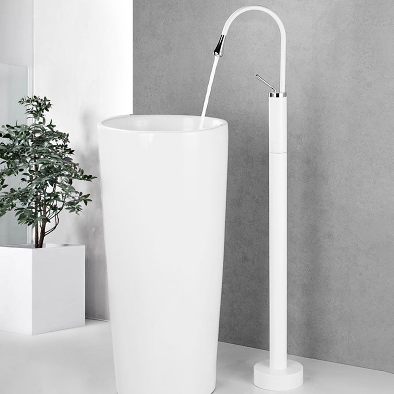 Modern Bathroom Faucet Pure Color Freestanding Bathroom Faucet