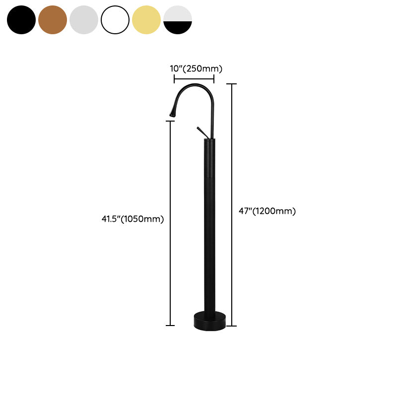 Modern Bathroom Faucet Pure Color Freestanding Bathroom Faucet