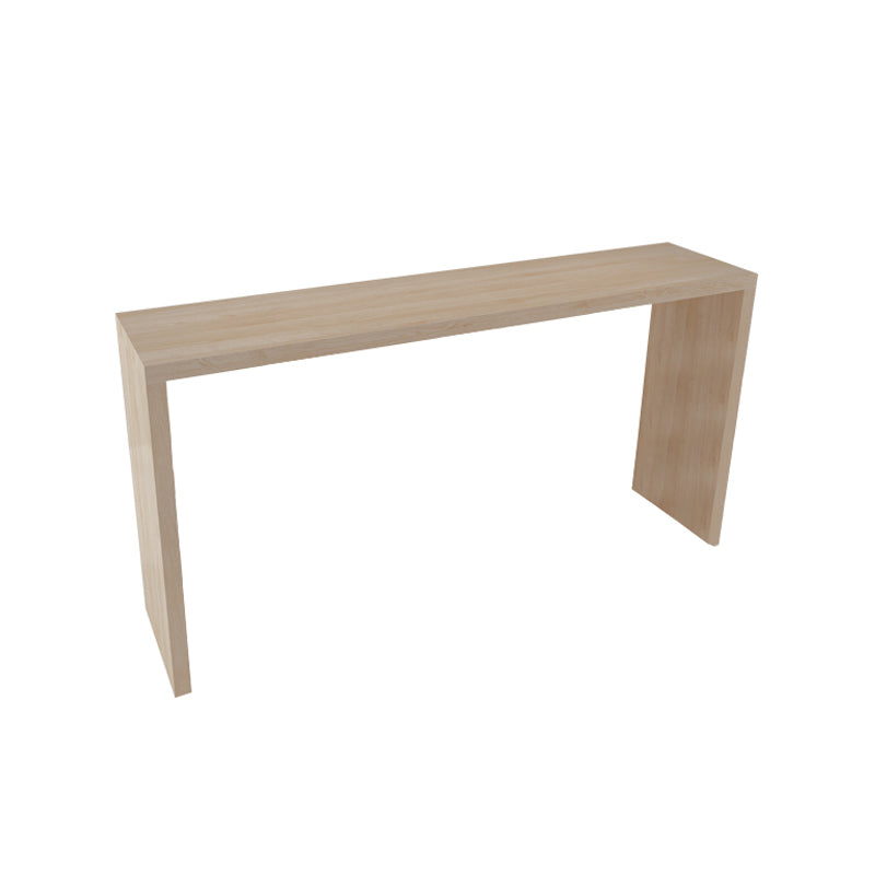 Contemporary Rectangle Bar Table Set 1/7 Pcs Solid Wood Bar Table and Backless Stools