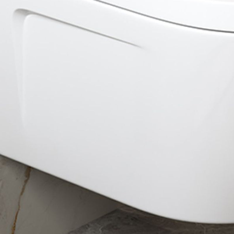 Contemporary Wall Hung Flush Toilet Ceramic Urine Toilet with Seat for Washroom