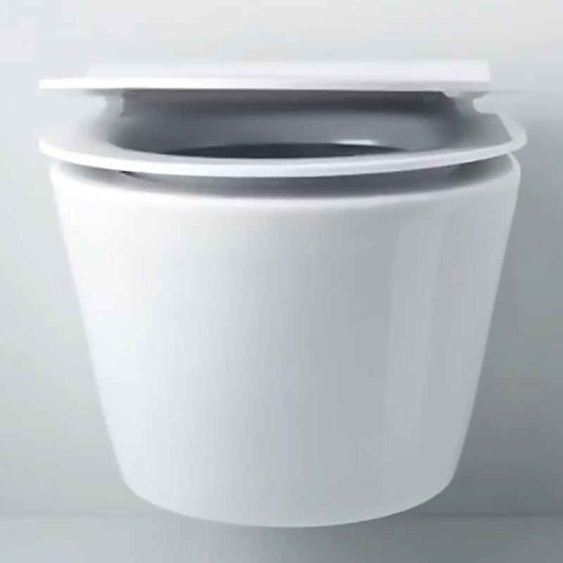 Contemporary Wall Hung Flush Toilet Ceramic Urine Toilet with Seat for Bathroom