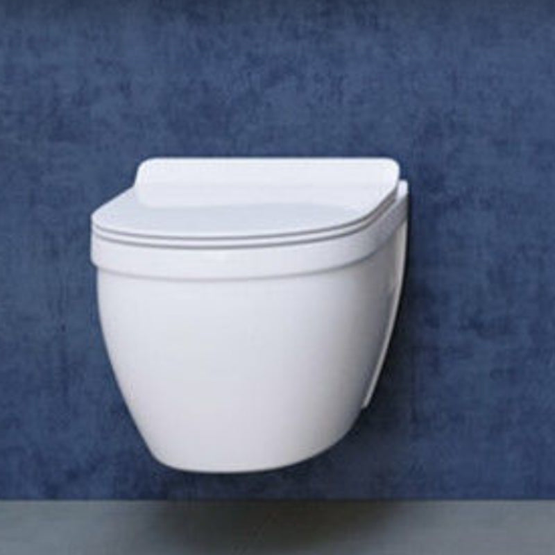Contemporary Wall Hung Flush Toilet Ceramic Urine Toilet with Seat for Bathroom