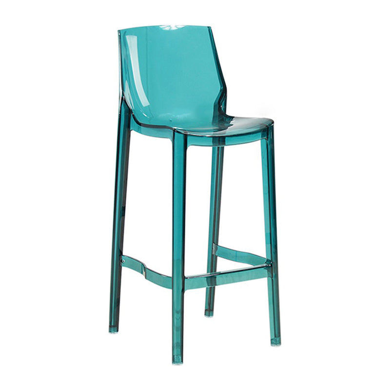 Living Room Acrylic Bar Stools Contemporary Low Back Counter Chair