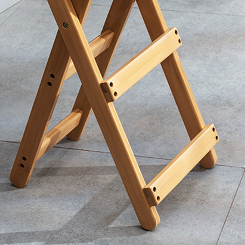 Contemporary Indoor Bar Stools Wooden Folding Low Back Stool
