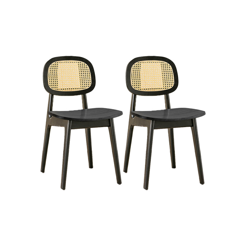 Solid Wood Dining Room Chairs Industrial Style Open Back Dining Chair
