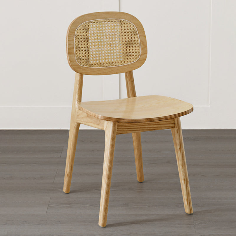 Solid Wood Dining Room Chairs Industrial Style Open Back Dining Chair