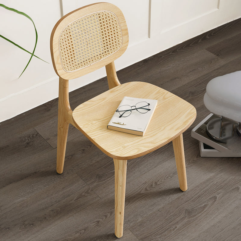Solid Wood Dining Room Chairs Industrial Style Open Back Dining Chair