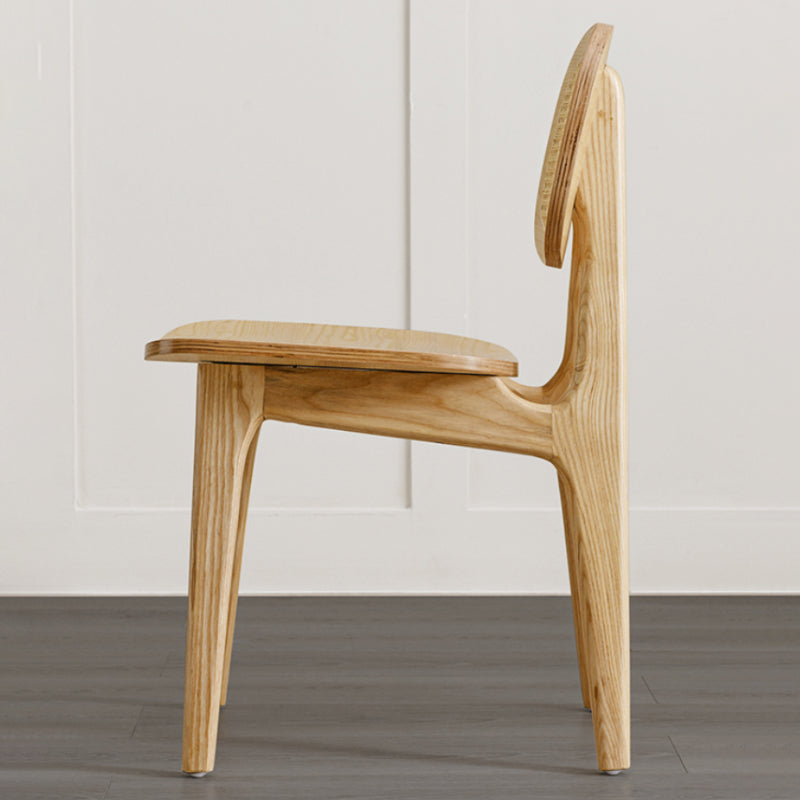 Solid Wood Dining Room Chairs Industrial Style Open Back Dining Chair