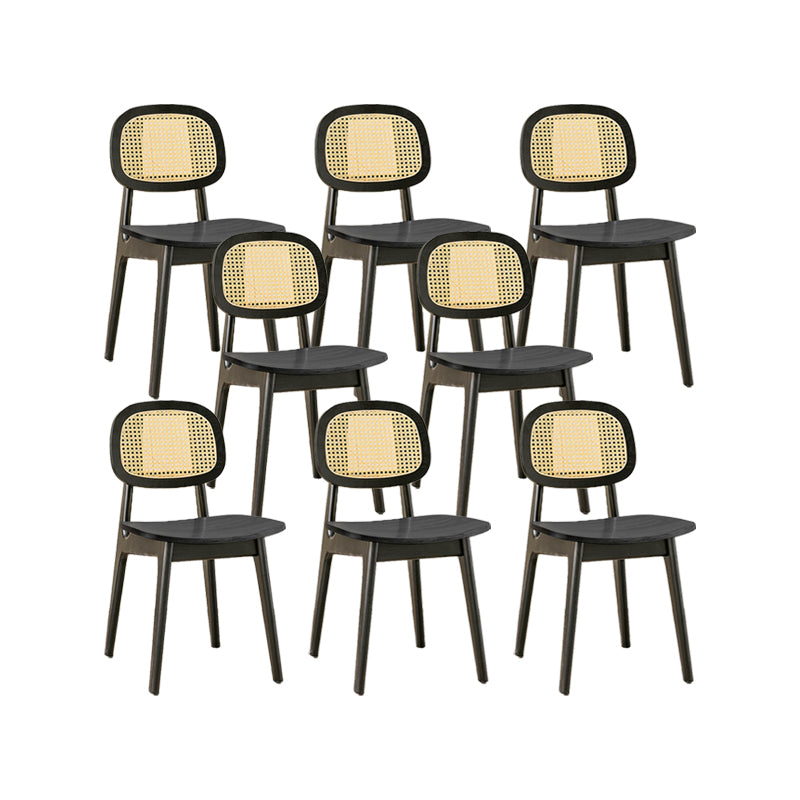 Solid Wood Dining Room Chairs Industrial Style Open Back Dining Chair