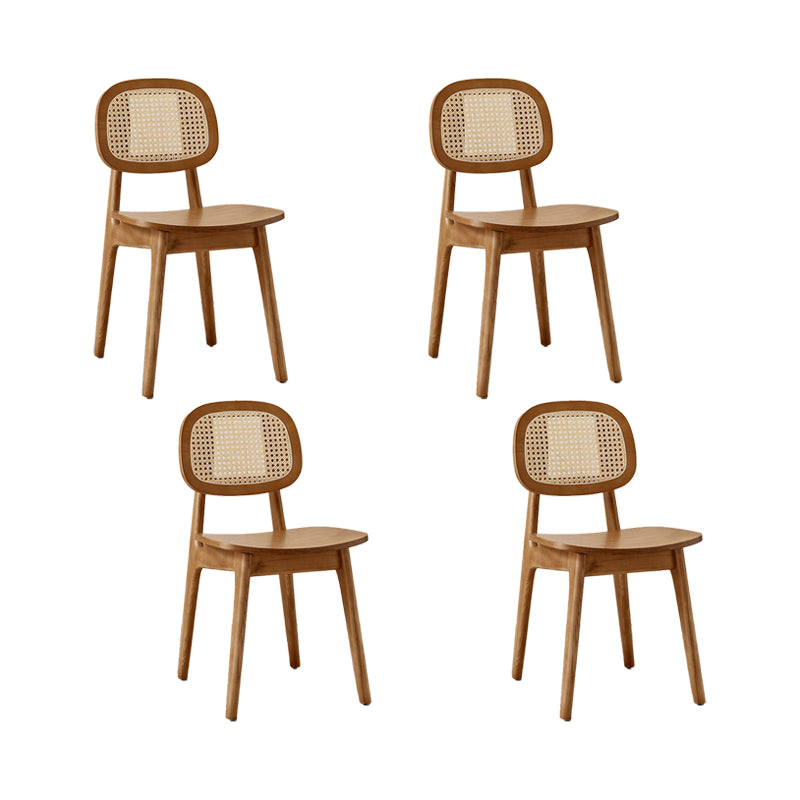 Solid Wood Dining Room Chairs Industrial Style Open Back Dining Chair