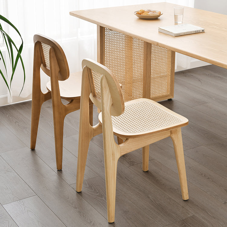 Solid Wood Dining Room Chairs Industrial Style Open Back Dining Chair