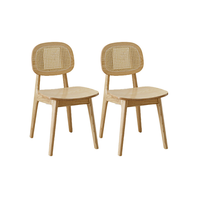 Solid Wood Dining Room Chairs Industrial Style Open Back Dining Chair