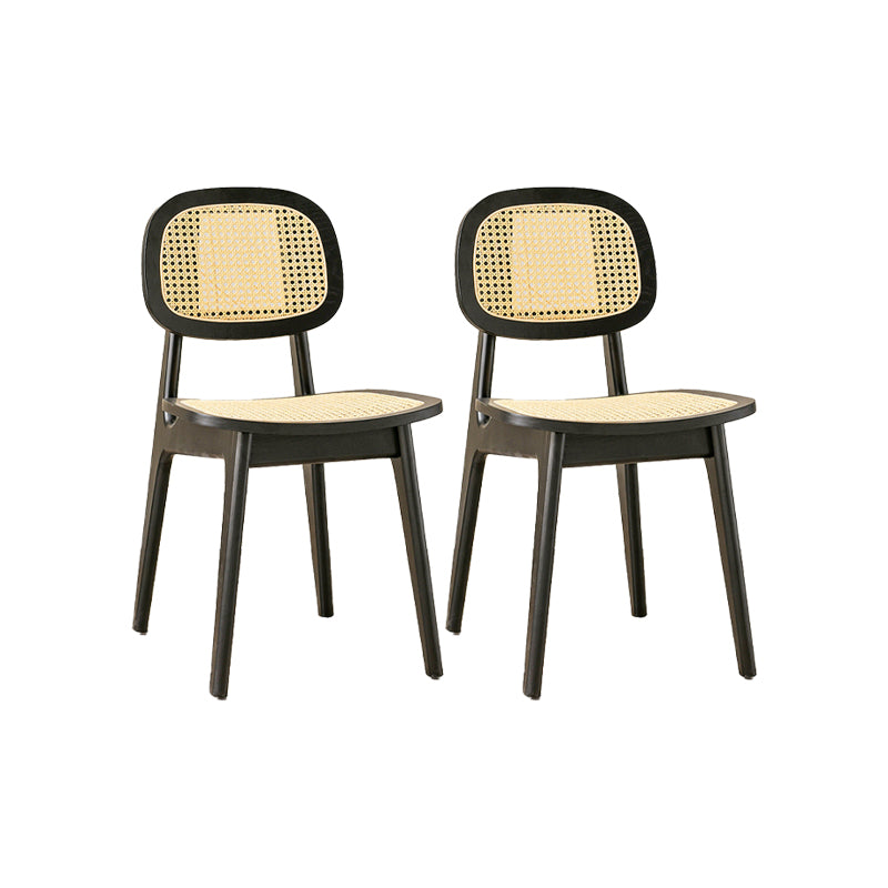 Solid Wood Dining Room Chairs Industrial Style Open Back Dining Chair
