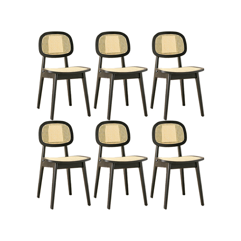 Solid Wood Dining Room Chairs Industrial Style Open Back Dining Chair