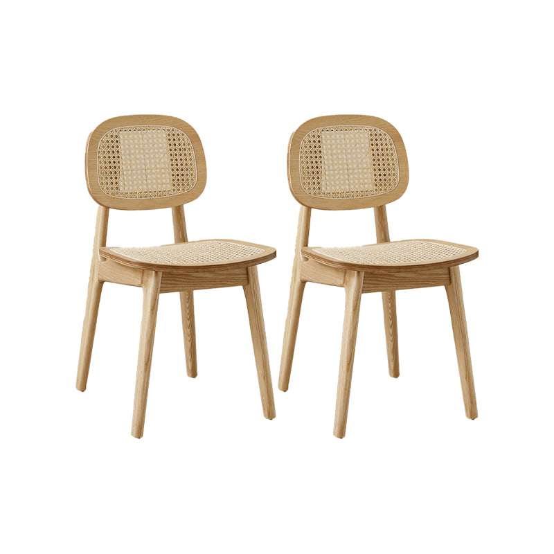 Solid Wood Dining Room Chairs Industrial Style Open Back Dining Chair