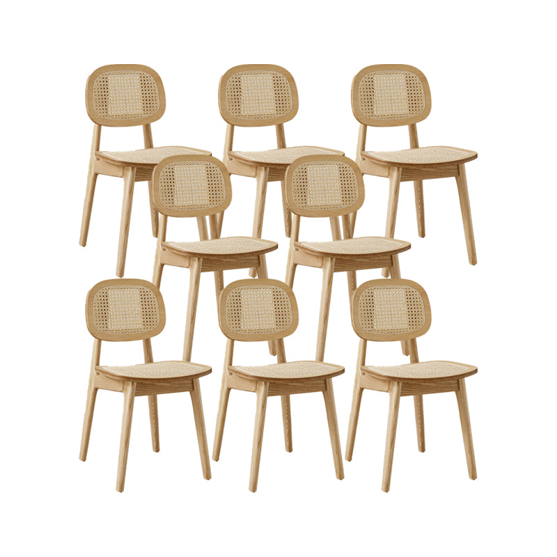Solid Wood Dining Room Chairs Industrial Style Open Back Dining Chair