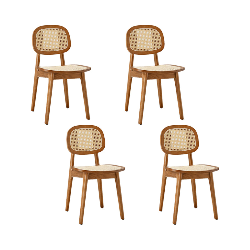 Solid Wood Dining Room Chairs Industrial Style Open Back Dining Chair