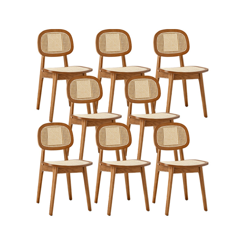 Solid Wood Dining Room Chairs Industrial Style Open Back Dining Chair