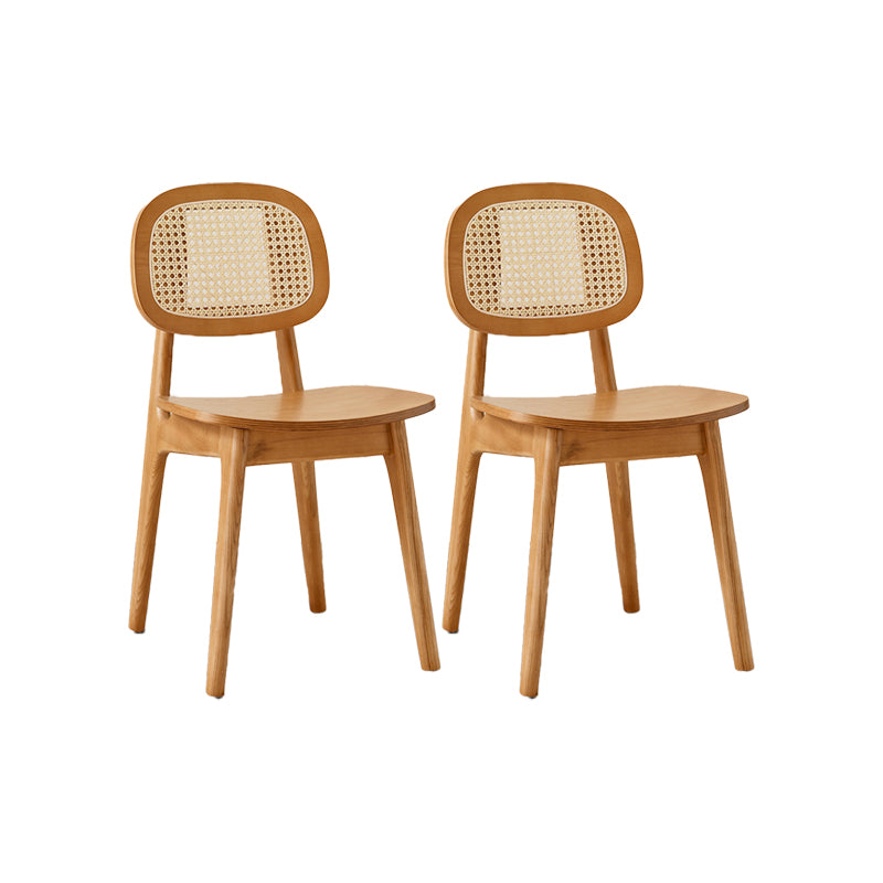 Solid Wood Dining Room Chairs Industrial Style Open Back Dining Chair
