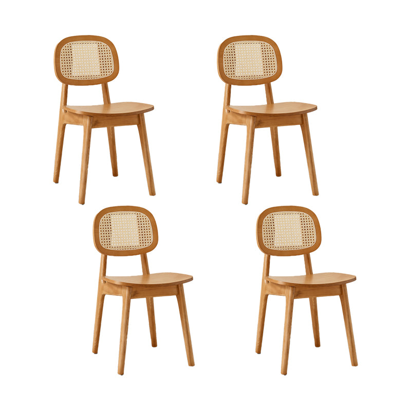 Solid Wood Dining Room Chairs Industrial Style Open Back Dining Chair