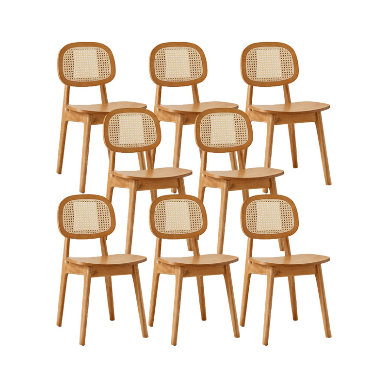 Solid Wood Dining Room Chairs Industrial Style Open Back Dining Chair